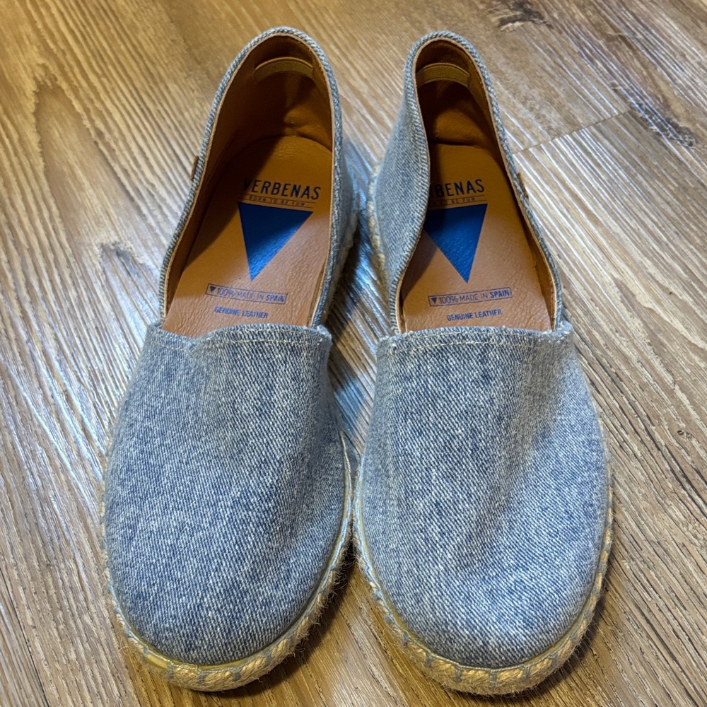 Verbenas Blue Espadrille Flats